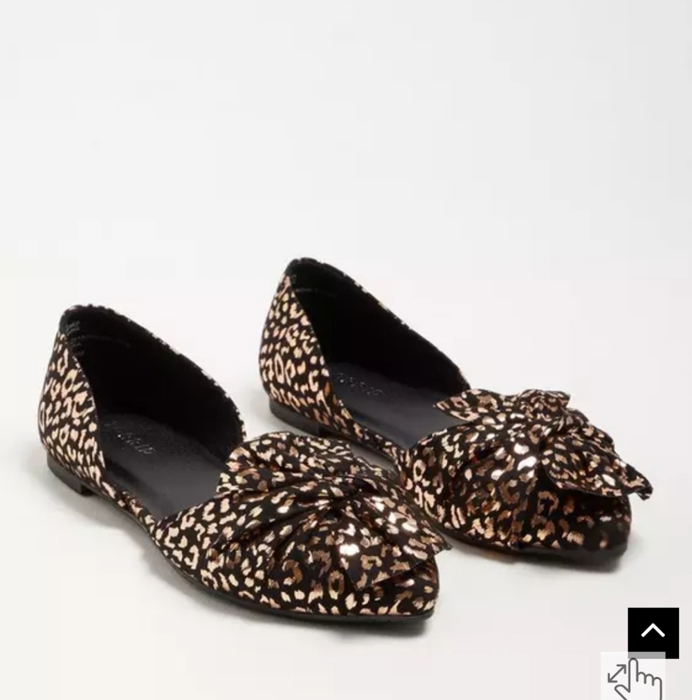 Torrid NEW Wide Width Metallic Bow Flats Leopard 🐆